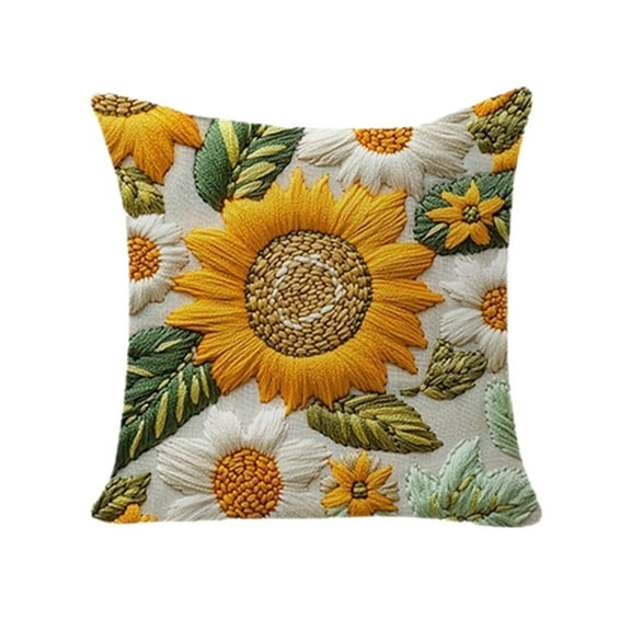 SLYNSHome Sunflower Pillow Covers,Fall Autumn Thanksgiving Throw Pillow Case Holiday Decorations Cushions Case for Couch Sofa