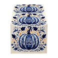 thumbnail image 1 of SLYNSHome Thanksgiving Pumpkin Table Runner, Fall Botanical Print Table Flag, Harvest Holiday Tablecloth for Dining Room Kitchen Home Party Decor, 1 of 6