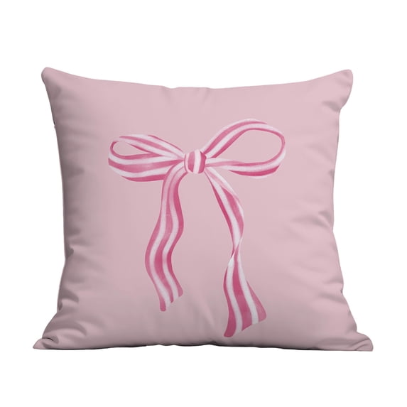 SLYNSHome Throw Pillow Case Pillow Cover Pink Bow Pattern Soft Pillowcase Decorative Cushion Covers for Sofa Couch