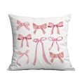 thumbnail image 1 of SLYNSHome Throw Pillow Case Pillow Cover Pink Bow Pattern Soft Pillowcase Decorative Cushion Covers for Sofa Couch, 1 of 7