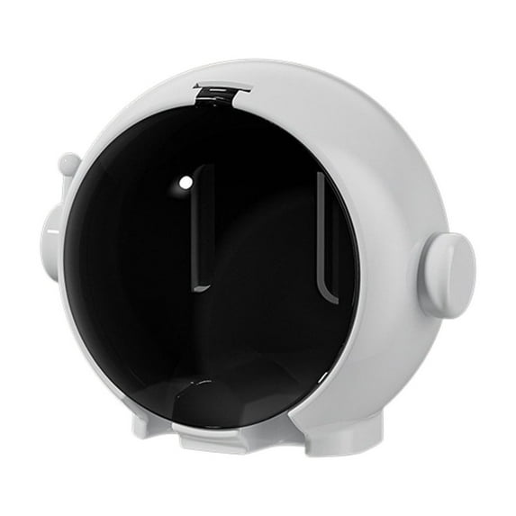 SLYNSHome Toothbrush Holders with Cover for Bathrooms,Wall Mount Tooth Brush Dispenser Bathroom Accessories Bathroom Organizers and Storage - White