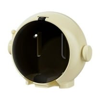 SLYNSHome Toothbrush Holders with Cover for Bathrooms,Wall Mount Tooth Brush Dispenser Bathroom Accessories Bathroom Organizers and Storage - Yellow