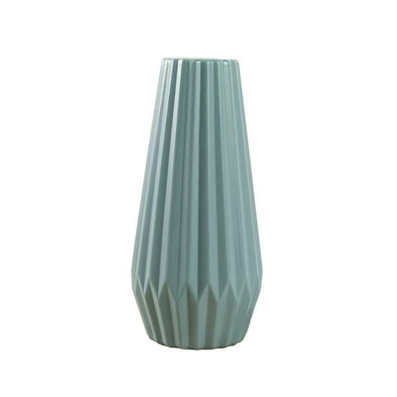 SLYNSHome Unbreakable Vase,Modern Decorative Flowers Vase for Home Table Centerpieces Wedding - Green