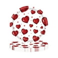 thumbnail image 1 of SLYNSHome Valentine's Day Party Supplies Red Heart Party Plates Party Tableware,7 inch 12Pcs Disposable Paper Plates for Valentines Day Birthday Wedding, 1 of 8
