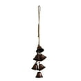 thumbnail image 1 of SLYNSHome Vintage Christmas Bells Decoration,Metal Hanging Rustic Cowbells for Door,Farmhouse Christmas Decor - Brown, 1 of 6