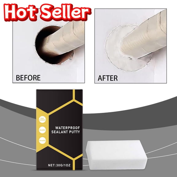 SLYNSHome Waterproof Sealant Putty 30G Flexible Gap Filler For Wall And Pipe Hole Sealing
