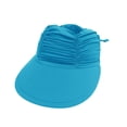 thumbnail image 1 of SLYNSHome Wide Brim Visor Hats for Women Blue Lightweight Packable Ponytail Hat Comfortable Quick-Dry Sun Visor for Casual, 1 of 9