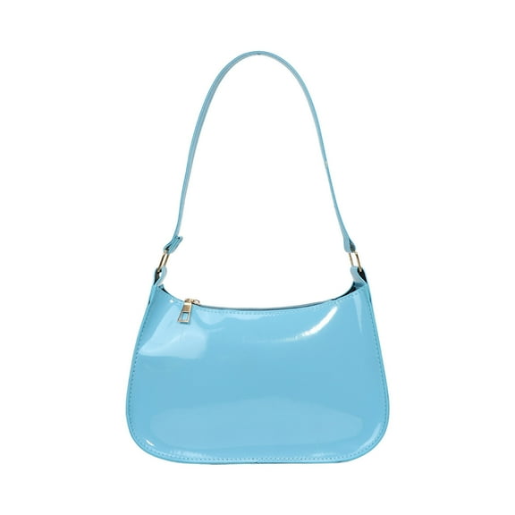 SLYNSHome Women's Shoulder Bag PU Leather Crossbody Purse for Work Dating Travel Gift - Blue