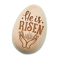 thumbnail image 1 of SLYNSHome Wooden Fake Eggs Easter Carving Faux Eggs for Easter DIY Crafts Wood Egg Spring Decor, 1 of 7