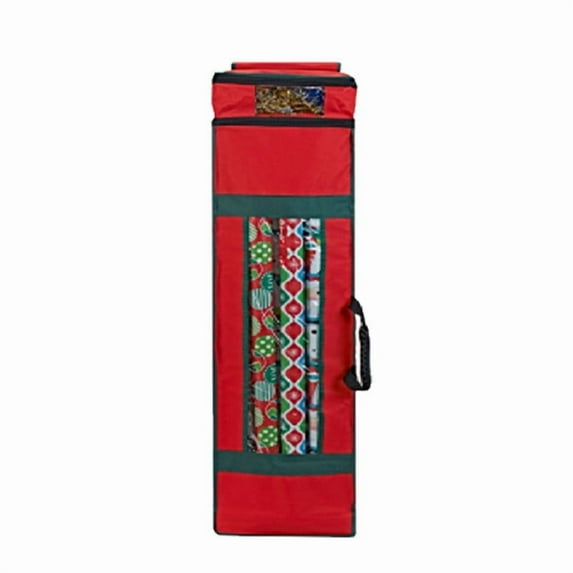 SLYNSHome Wrapping Paper Storage Container,Green Durable Tear-Proof Gift Wrap Storage Bag Underbed Storage Holiday Christmas Storage