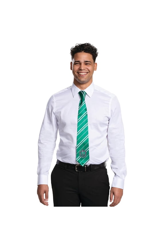 Adults Harry Potter Hogwarts School Slytherin Tie Costume Accessory