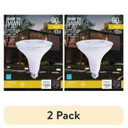 (2 pack) SLYVANIA Dusk to Dawn PAR38 LED Light Bulb, 90 Watt Eqv, Auto Sensor On/Off, Non-Dim, Natural White