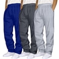thumbnail image 1 of SLdy 3 Pcs Men's Lightweight Sweatpants For Running Jogging Gym Workout Breathable Athletic Wear, Blue M, 1 of 3