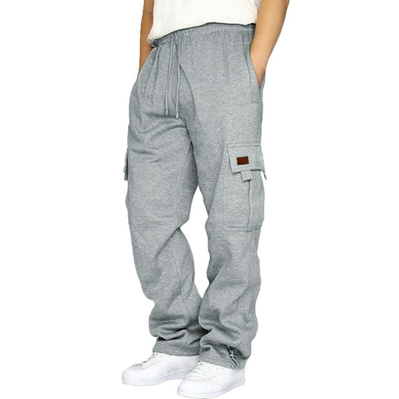 SLdy Classic Mens Sweatpants Breathable Sweatpants with Large Pockets for Gym, Work, Weekend Relaxation & Outdoor Activities, GY2 XXXXL