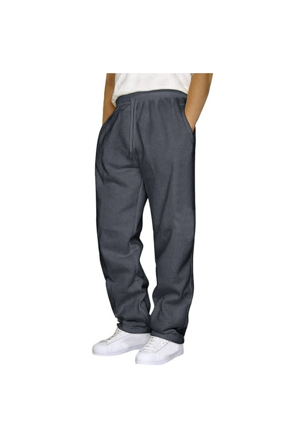 Men's Essential Sweatpants Value Pack Soft Cotton Blend For Everyday Wear Lounge Light Exercise Basic Home Wear Bundle, GY2 XXL