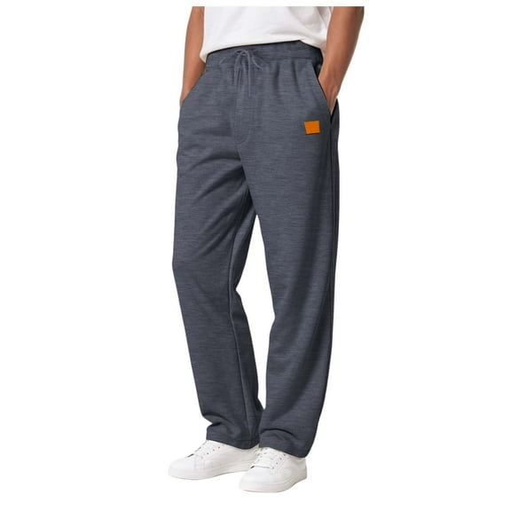 SLdy Men's Lounge Pants Ultra-Soft Lined Drawstring for Sleeping Lounging at Home Cozy Relaxation Wear, Dark Gray XL