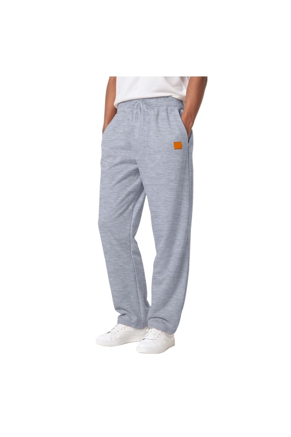 Men's Lounge Pants Ultra-Soft Lined Drawstring for Sleeping Lounging at Home Cozy Relaxation Wear, Light Gray L