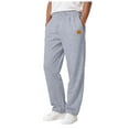 thumbnail image 1 of SLdy Men's Lounge Pants Ultra-Soft Lined Drawstring for Sleeping Lounging at Home Cozy Relaxation Wear, Light Gray XXXL, 1 of 9