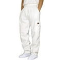 thumbnail image 1 of SLdy Mens Straight-Leg Sweatpants Full-Length Straight Leg Sweatpants with Large Pockets for Gym, Work, Weekend Relaxation & Outdoor Activities, White XXXXL, 1 of 8