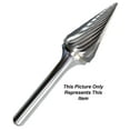 thumbnail image 1 of SM-51 Cone Pointed 22° Included Angle 1/4" Diameter CarbideBurr Single Cut, 1 of 1