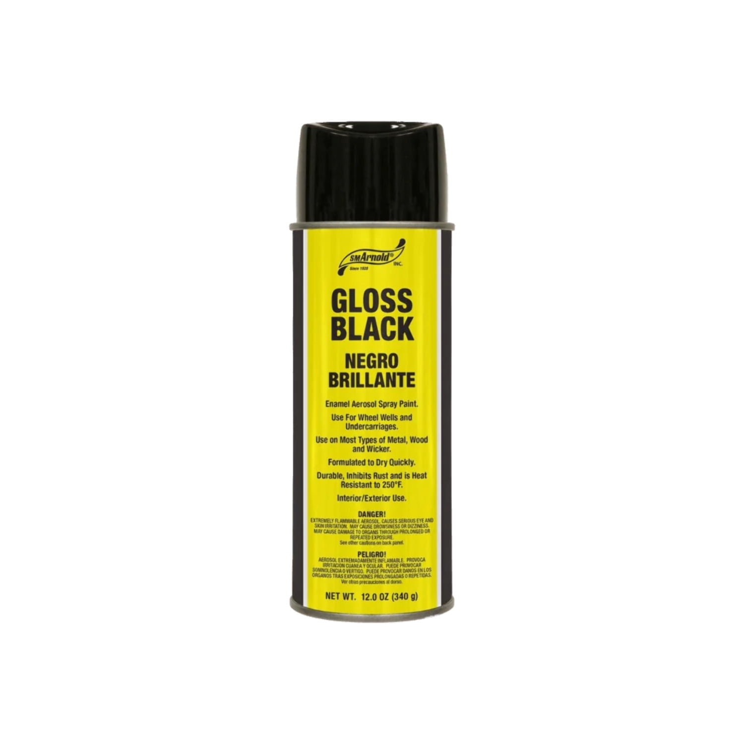 SM Arnold Gloss Black Enamel Spray Paint