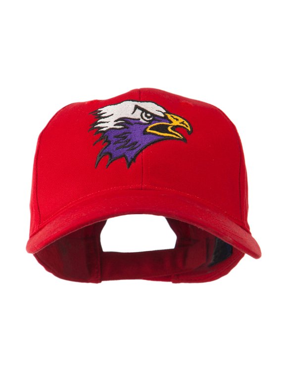 SM Eagle Head Mascot Embroidered Cap - Red OSFM