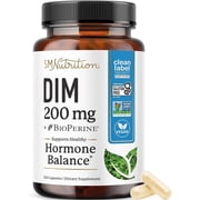DIM Supplement 200 mg 120 Ct | Estrogen Balance for Women & Men | Hormone Balance, Hormonal Acne Supplements, Menopause, Antioxidant & PMS Support | Non-GMO, Vegan, Soy Free | 4 Month Supply