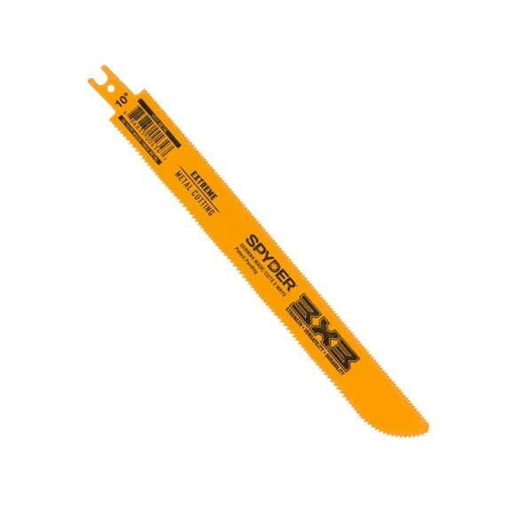Spyder 3X3 Double-Sided 10-Inch Extreme Metal Wood/Metal Cutting 10/14-TPI Reciprocating Saw Blade 200204