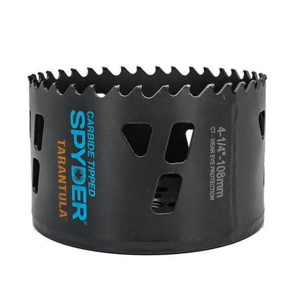 SM Products 600916CF 4.25 in. Carbide-Tipped Non-Arbored Hole Saw, Black