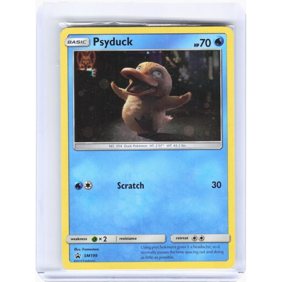 SM Promos Psyduck Nonholo Black Star Promo [Sealed] #SM199