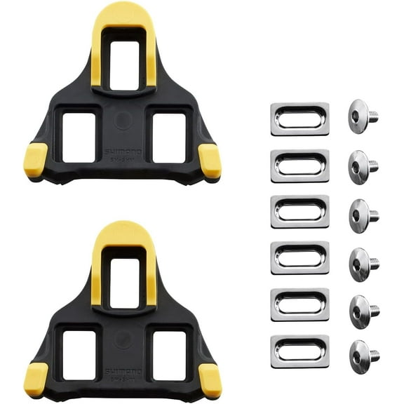 SM-SH11 Road SPD-SL Pedal Cleats - 6 Degrees Float - Yellow/Black