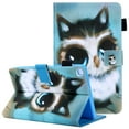 thumbnail image 1 of SM-T220/SM-T225 Case and Cover with Pen Slot, Galaxy Tab A7 Lite 8.7" Case 2021, Allytech Cute PU Leather Multi-Angle Viewing Stand Full Body Protective Wallet Card Pocket Case, Small Owl, 1 of 6