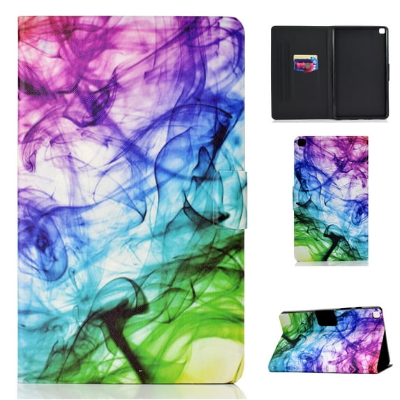 SM-T220/T225 Case and Cover, Galaxy Tab A7 Lite Case 2021 Released, Allytech Slim Painted PU Leather Shockproof Folio Stand Case with Card Slots for Samsung Galaxy Tab A7 Lite 8.4", Mist