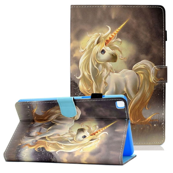 SM-T220/T225 Case and Cover, Galaxy Tab A7 Lite Case 2021 Released, Allytech Slim Painted PU Leather Shockproof Folio Stand Case with Card Slots for Samsung Galaxy Tab A7 Lite 8.4", One Unicorn