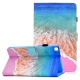 thumbnail image 1 of SM-T220/T225 Case and Cover, Galaxy Tab A7 Lite Case 2021 Released, Allytech Slim Painted PU Leather Shockproof Folio Stand Case with Card Slots for Samsung Galaxy Tab A7 Lite 8.4", Pink Ocean, 1 of 7