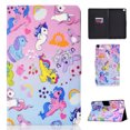 thumbnail image 1 of SM-T220/T225 Case and Cover, Galaxy Tab A7 Lite Case 2021 Released, Allytech Slim Painted PU Leather Shockproof Folio Stand Case with Card Slots for Samsung Galaxy Tab A7 Lite 8.4", Many Horses, 1 of 7
