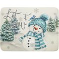 thumbnail image 1 of SM-XLHN 18"x24" Winter Blue Snowflakes Dish Drying Mat Christmas Snow Falling Nature Ice Dish Drainer Mats for Kitchen Microfiber Reversible Dish Drying Rack Pad for Countertop Tabletop Decor, 1 of 1