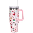 thumbnail image 1 of SM-XLHN 40oz Christmas Tumbler with Handle Straw and Lid Santa Snowman Penguin Travel Coffee Tumbler Cup for Xmas Winter Holiday Birthday Party Gift, 1 of 6