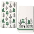 thumbnail image 1 of SM-XLHN Christmas Kitchen Towels Set of 2,Black Xmas Tree Dish Towels 18x26 Inch,Hoilday Farmhouse Home Decoration AD101, 1 of 6