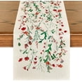 thumbnail image 1 of SM-XLHN Floral Leaves Fall Table Runner, Wild Flowers and Grasses Seasonal Autumn Kitchen Dining Table Decoration for Home Party Decor 13x36 Inch, 1 of 6