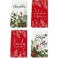 thumbnail image 1 of SM-XLHN Holly Merry Christmas Kitchen Towels Dish Towels, 18x26 Inch Holiday Home Sweet Home Jolly Winter Decoration Hand Towels Set of 4, 1 of 6