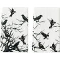 thumbnail image 1 of SM-XLHN Silhouette Tree Branches Crows Halloween Kitchen Towels Dish Towels, 18x26 Inch Seasonal Decoration Hand Towels Set of 2, 1 of 6