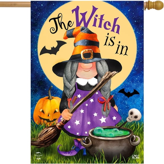 SM-XLHN Witch Feet Halloween House Flag