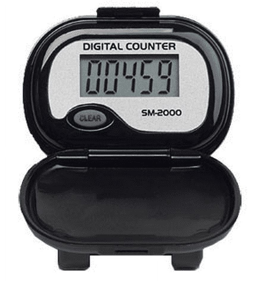 SM2000 Step Pedometer Black Walking Pedometers
