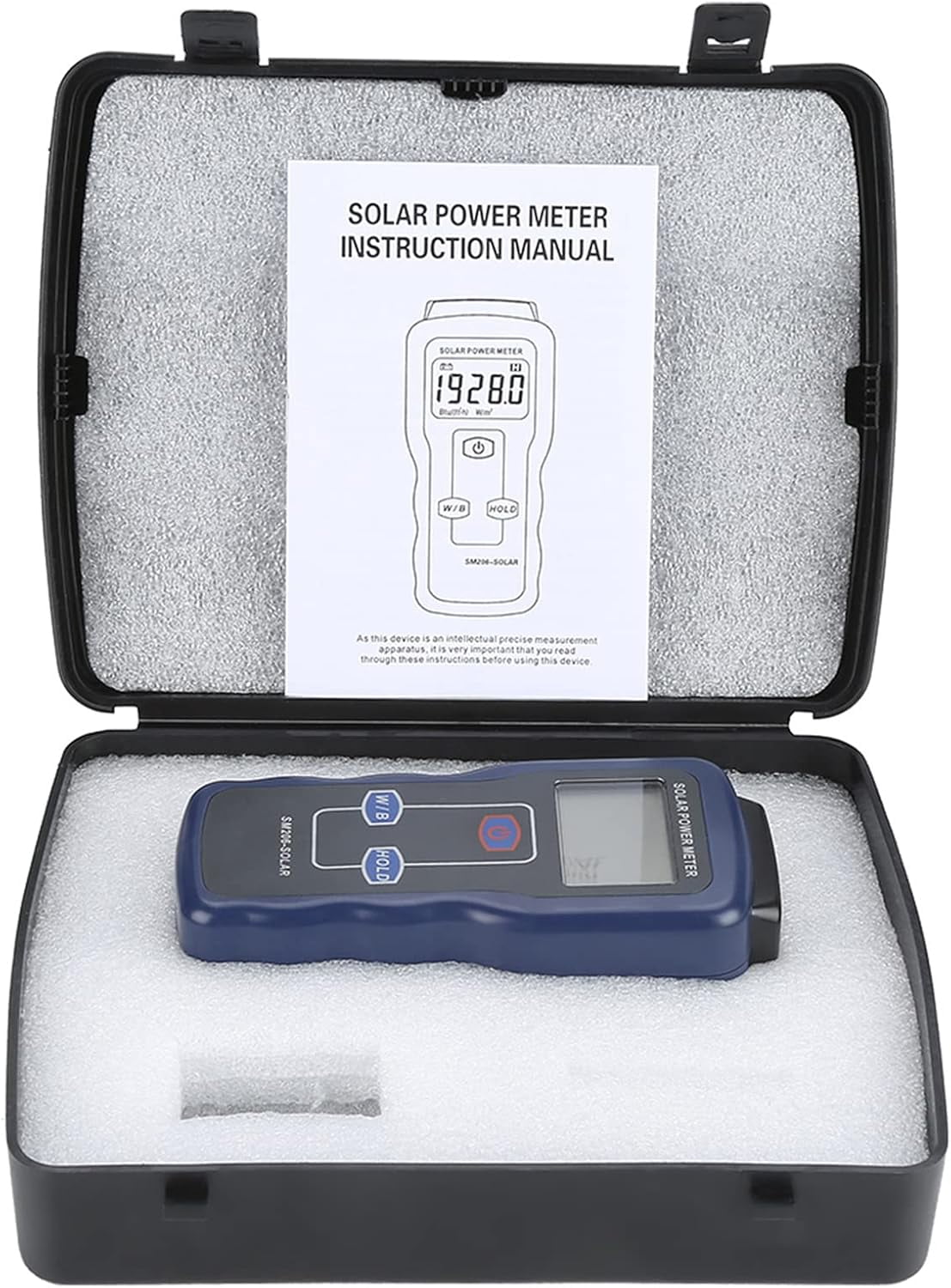 SM206 Digital Solar Power Meter Sun Light Radiation Measuring Testing ...