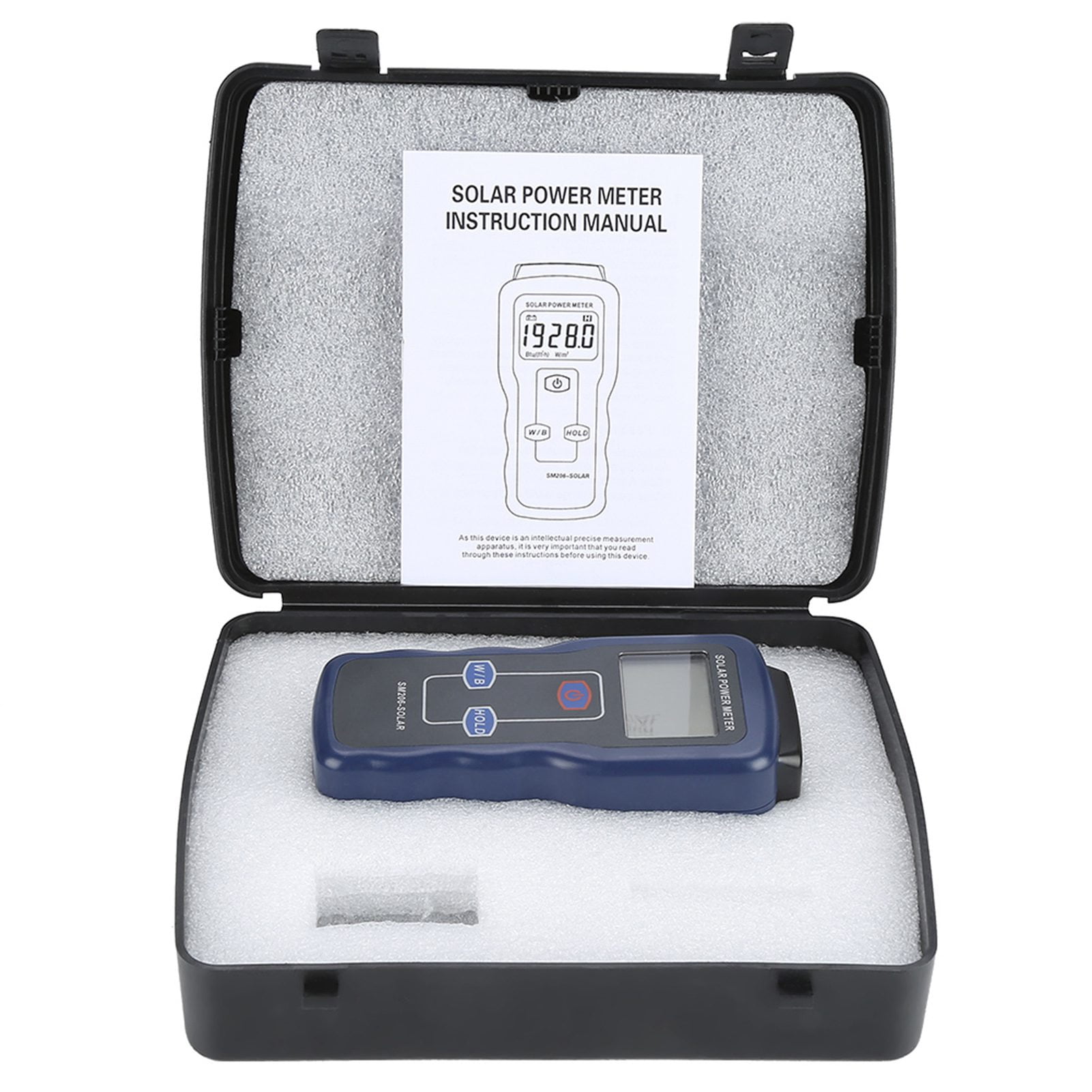 SM206 Digital Solar Power Meter Sun Light Radiation Measuring Testing ...
