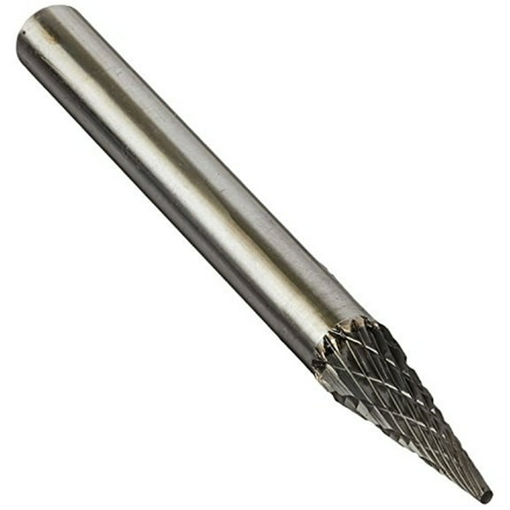 SM41 1/8" X 11/32" Cone Pointed End Carbide Burr 1/8" Shank, DULSM41