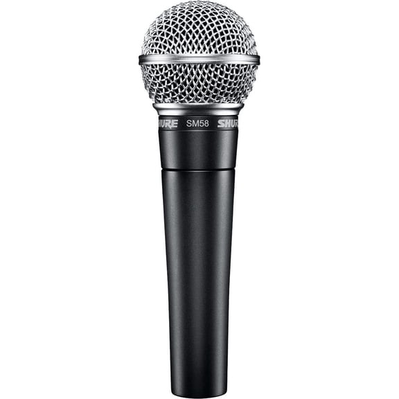 SM58-LC Dynamic Vocal Microphone Professional Handheld Cardioid XLR Mic for Singing, Live Performance, Studio Recording, Black
