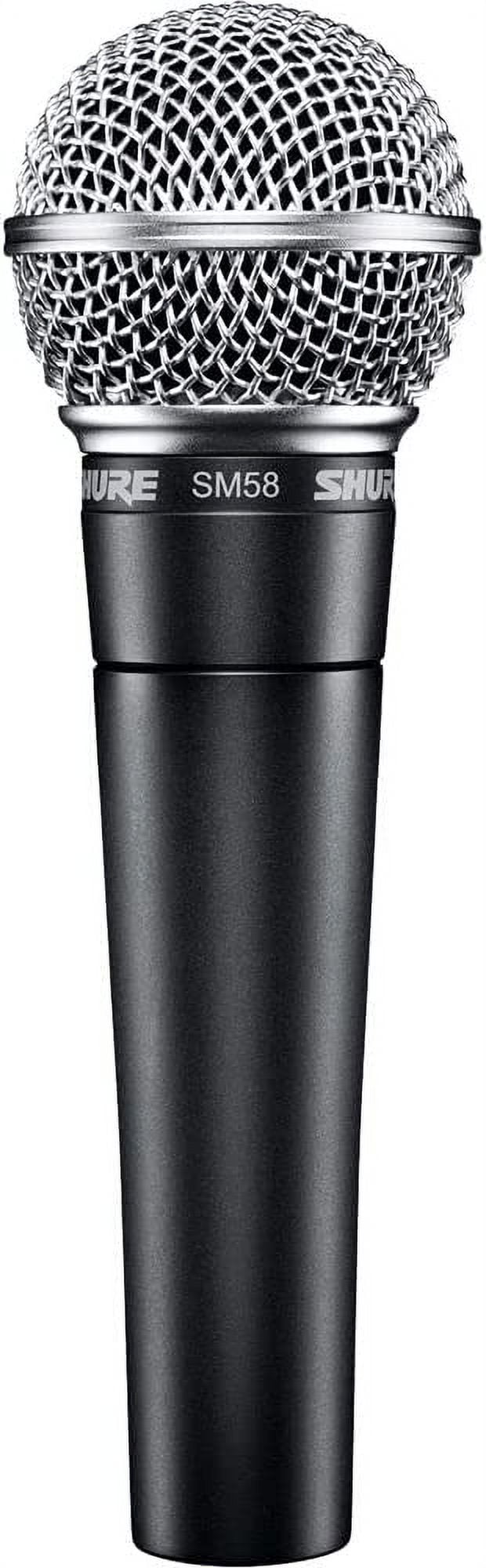 SM58-LC Dynamic Vocal Microphone – Professional Handheld Cardioid XLR Mic for Singing, Live Performance, Studio Recording, Podcast & Broadcast, Black