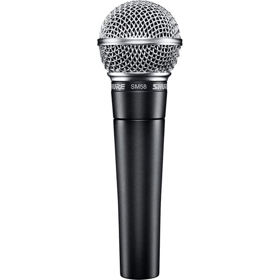 SM58-LC Dynamic Vocal Microphone – Professional Handheld Cardioid XLR Mic for Singing, Live Performance, Studio Recording, Podcast & Broadcast, Black